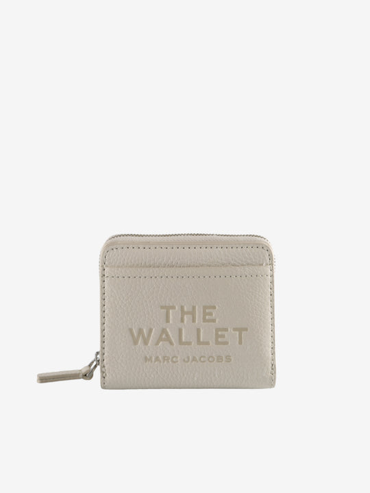 Tan wallet, front view