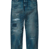 Blue pants, front view