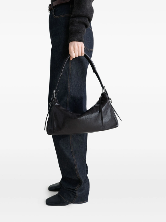 バッグ Lemaire BELTED BAGUETTE BAG LEMAIRE Belted Baguette leather shoulder bag | NET-A-PORTER