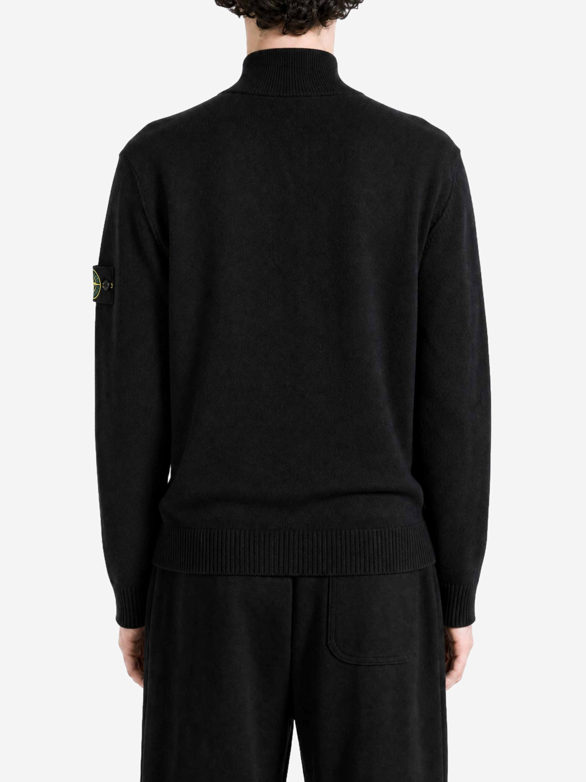 Black knitwear, front view