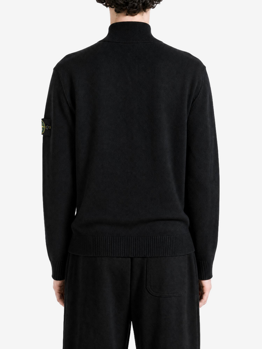 Black knitwear, front view