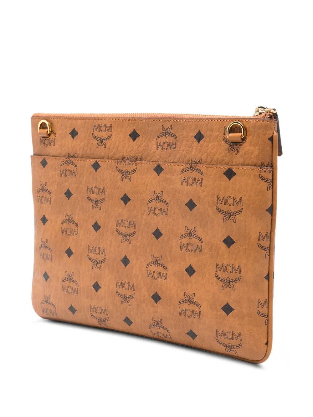 Tan bag, front view