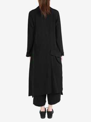 YOHJI YAMAMOTO - Women Drape Detail Shirt Dress