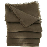 Close up of Brown scarf, showing detail