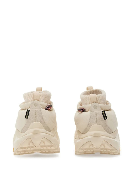 White sneakers, back view