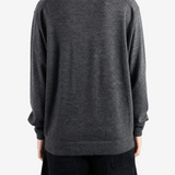 Grey knitwear, full body view