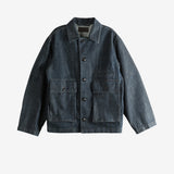 Blue jacket, front view