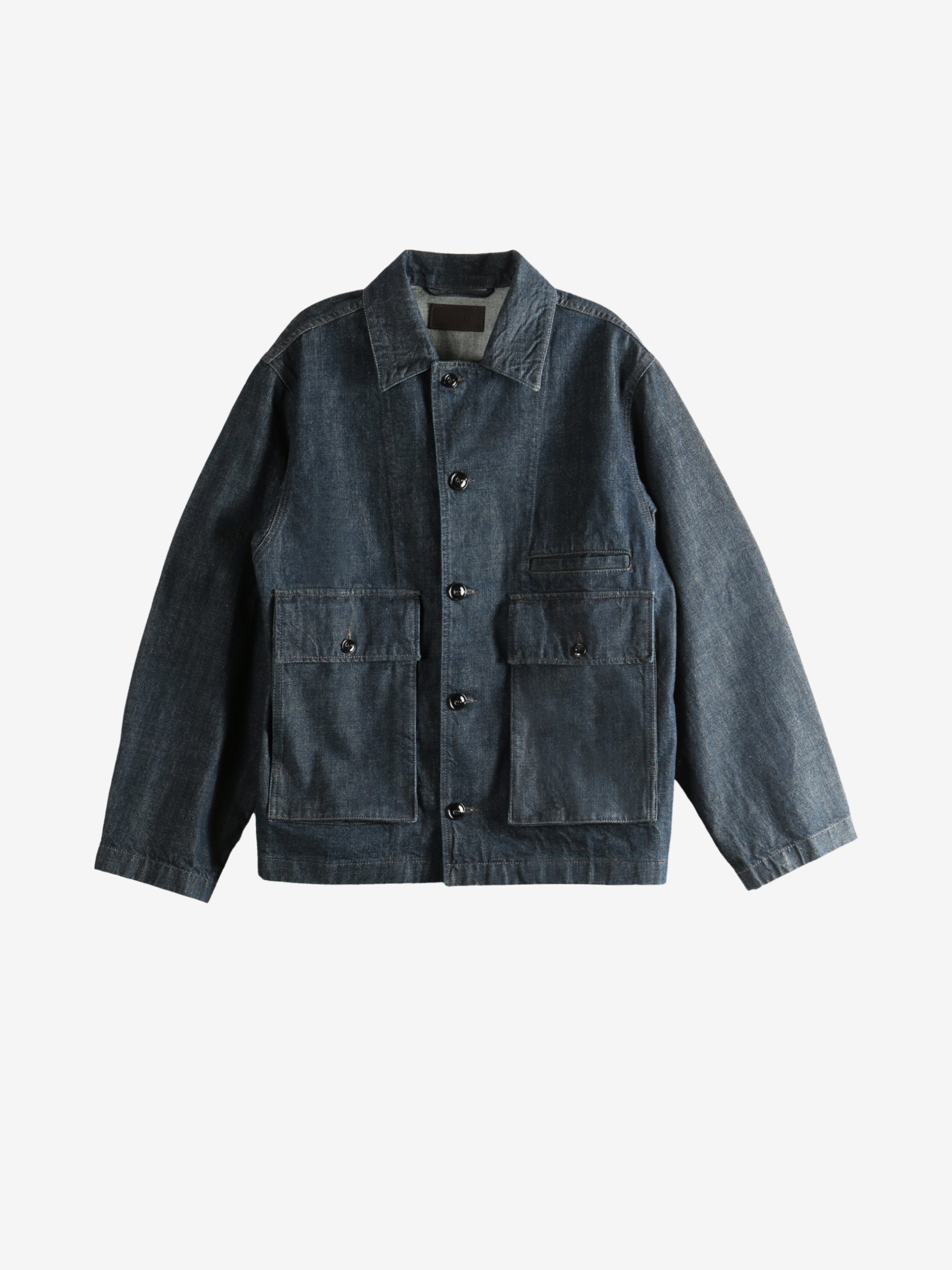 Blue jacket, front view