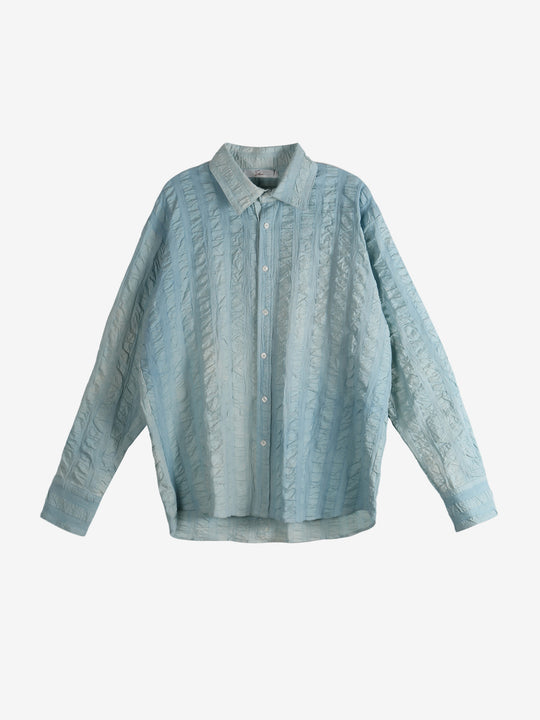 Blue shirt,front view