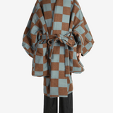 Brown jacket, full body view