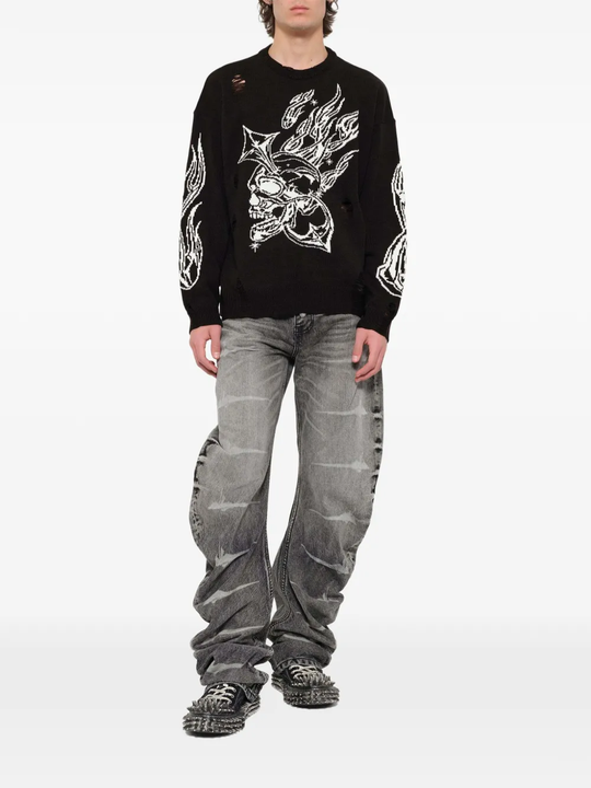 Black hoodie, full body view
