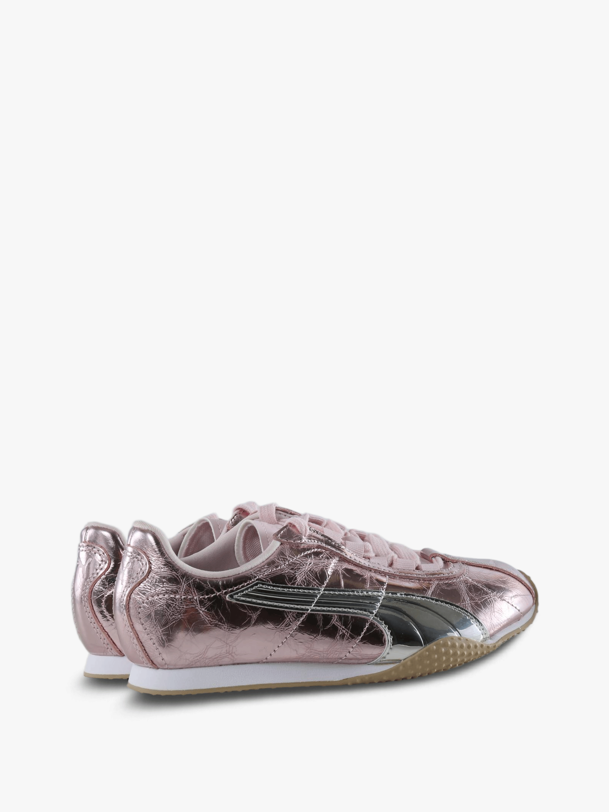 Pink shoes, side view