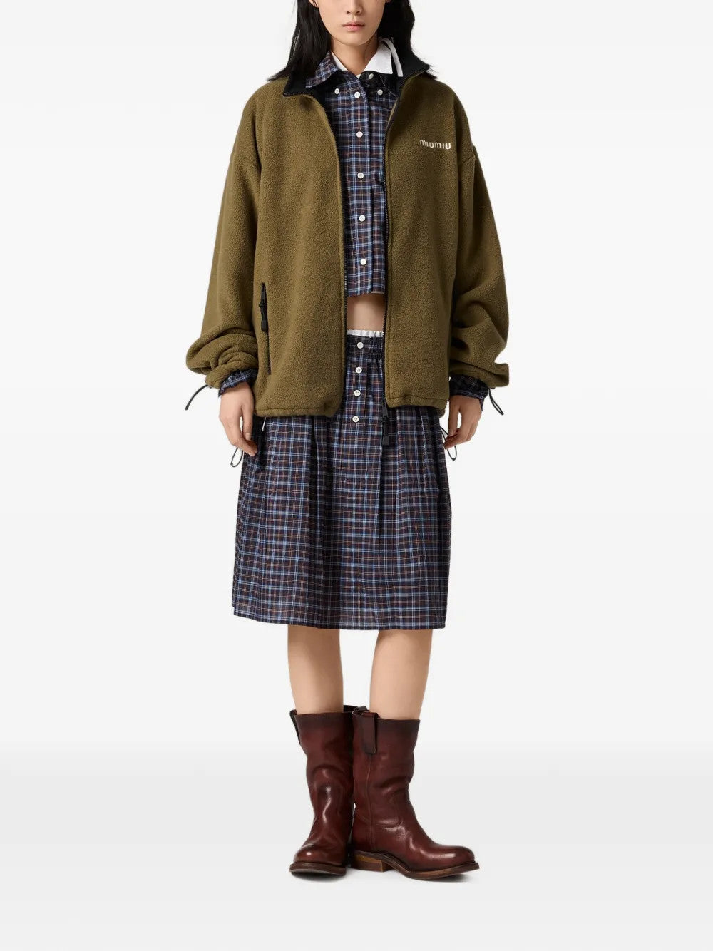 Green jacket, full body view