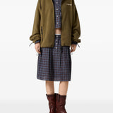 Green jacket, full body view