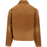 Brown jacket, back view