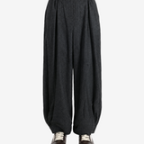 AMOMENTO - Women Shirring Pants