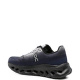 Navy shoes, front view