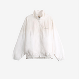 Tan jacket, front view