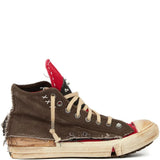 Brown sneakers, front view