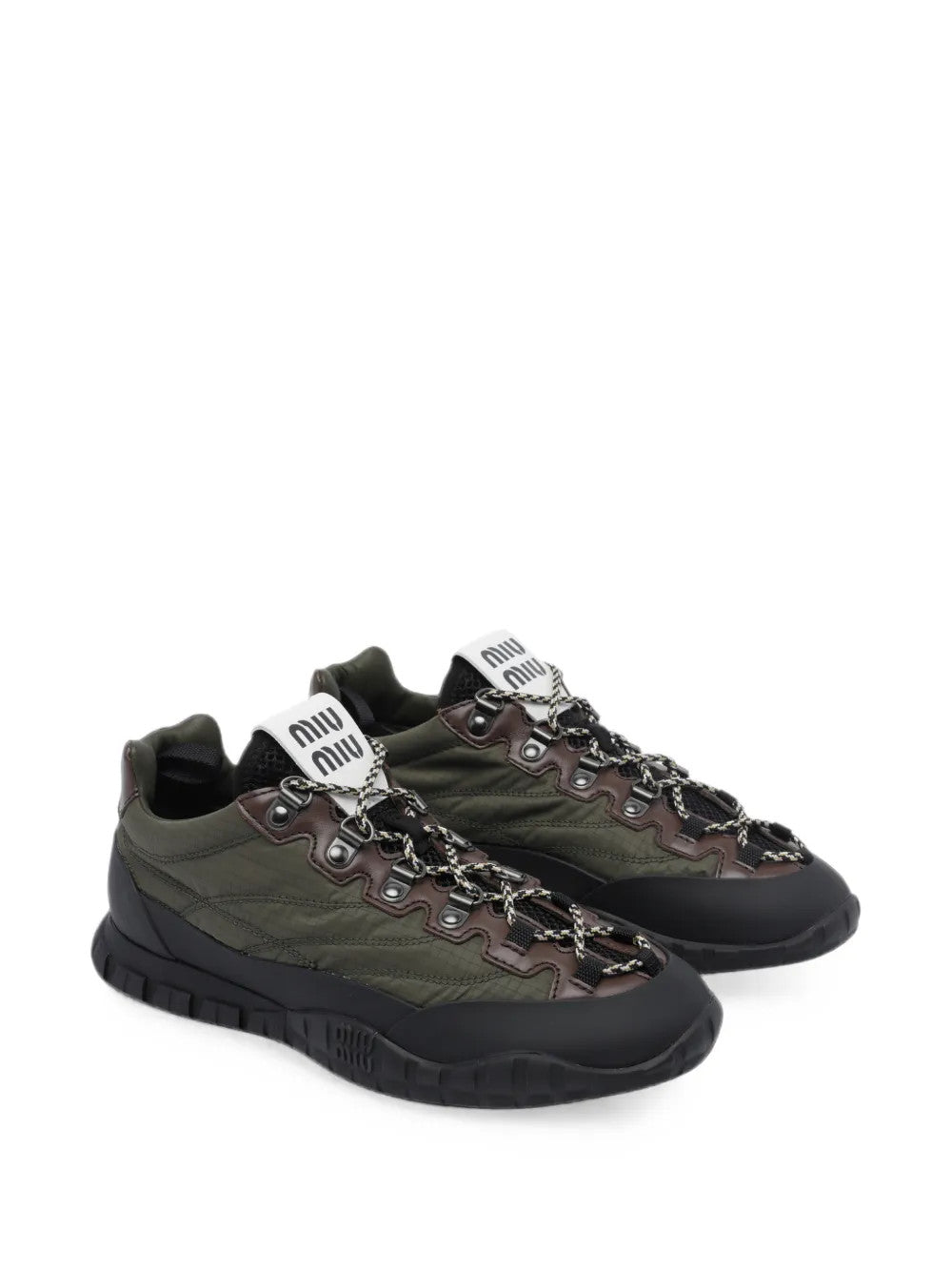 Green shoes, front view