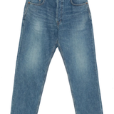 Blue pants, front view