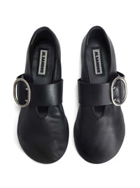 JIL SANDER - Women Soft Leather Mary Jane Ballerina Flat