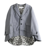 Grey jacket, front view
