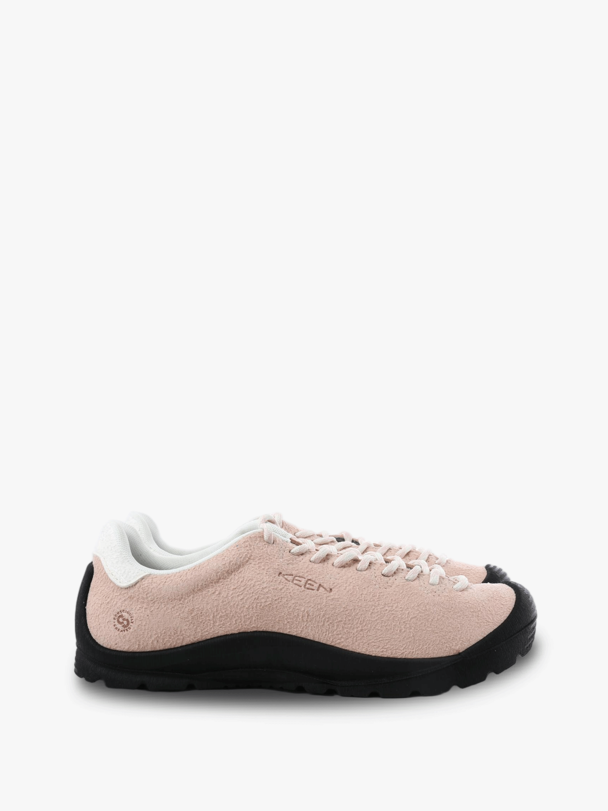 Pink shoes, side view
