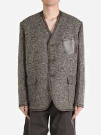 JUNYA WATANABE - Men Wool Viscose Tweed Jacket