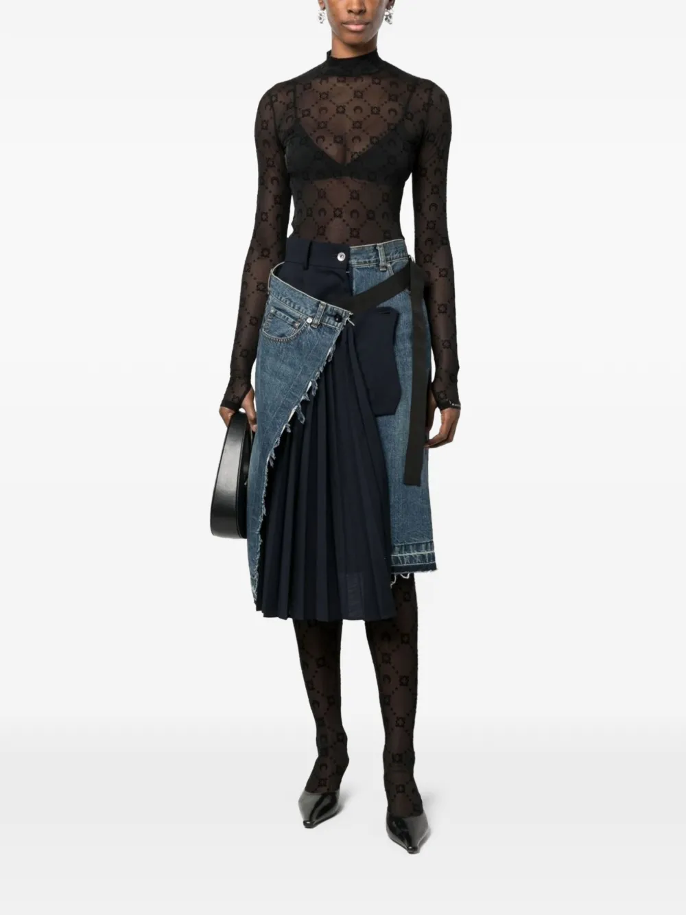 Black top, full body view