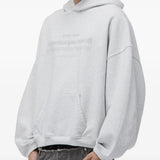 Grey hoodie, front view