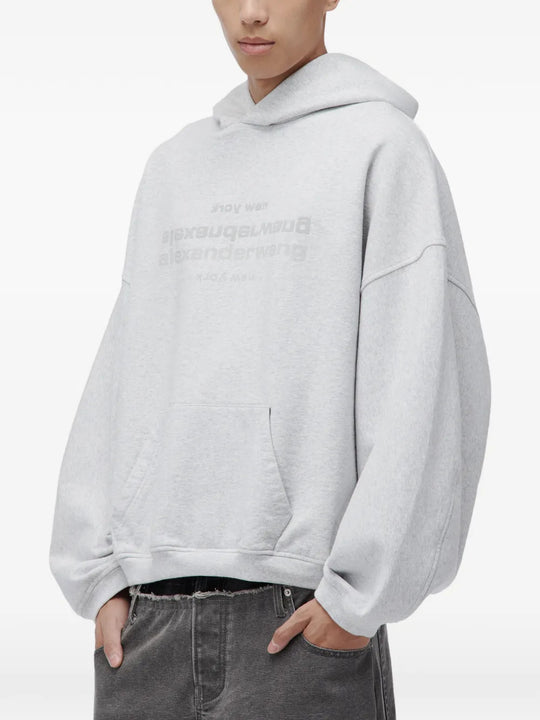 Grey hoodie, front view
