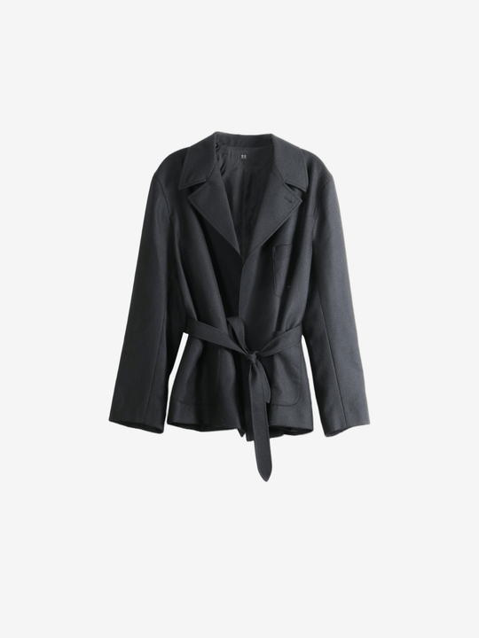 Black jacket, front view