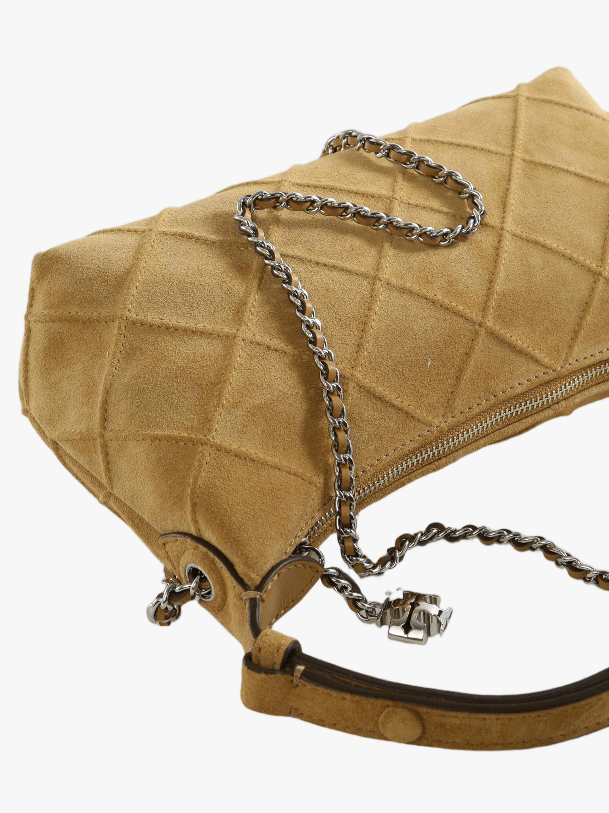 Tan bag, front view