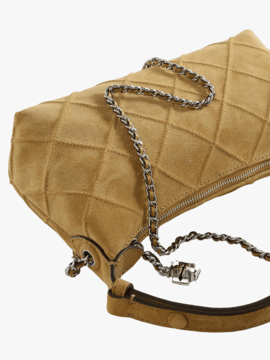 Tan bag, front view