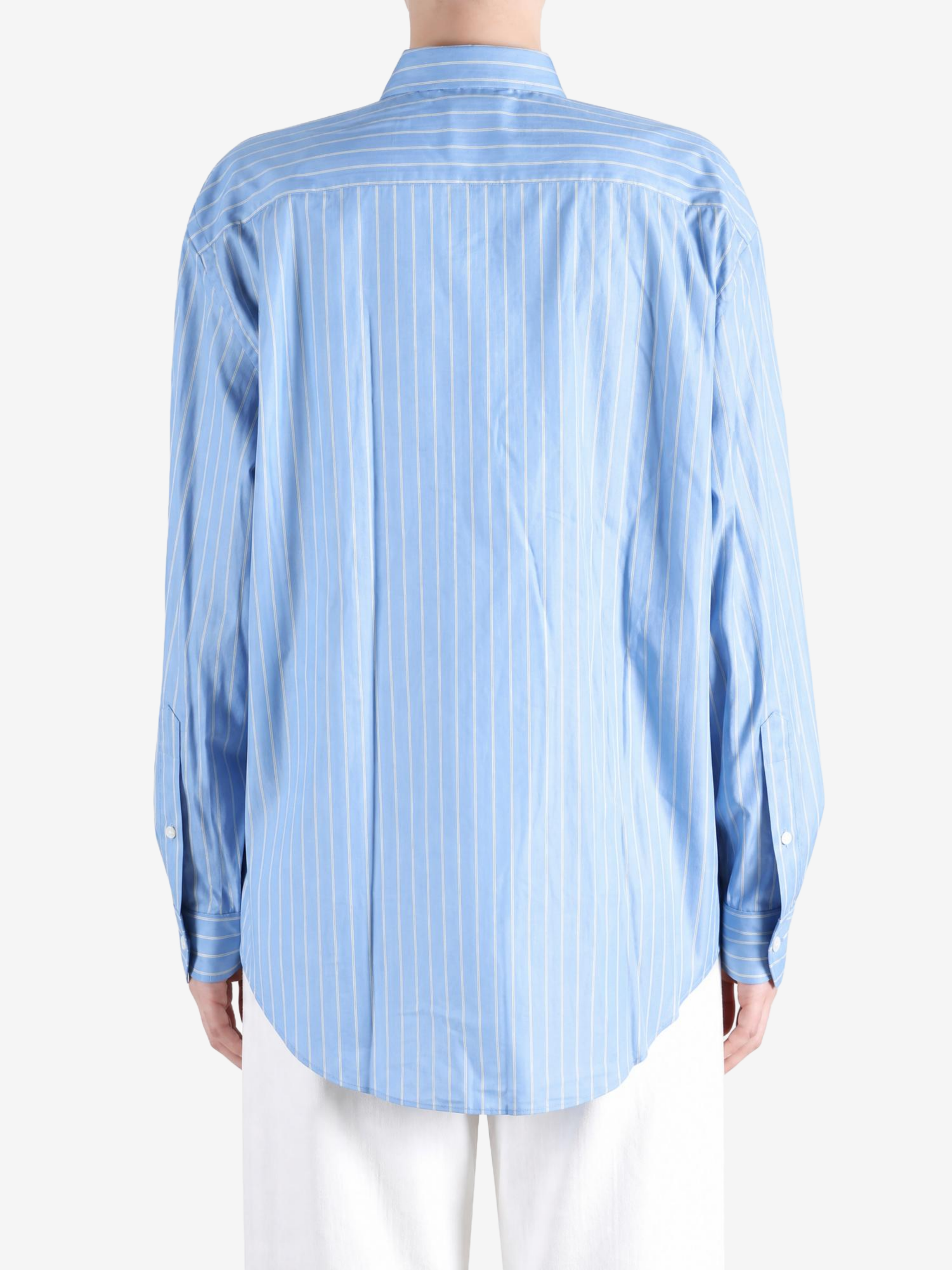 Blue shirt, front view