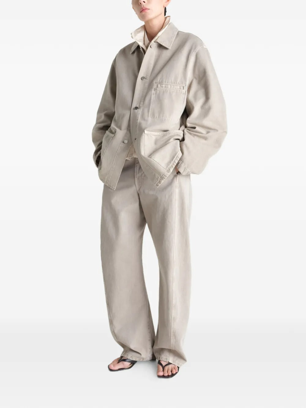 White shirt, full body view