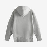 Grey hoodie,back view