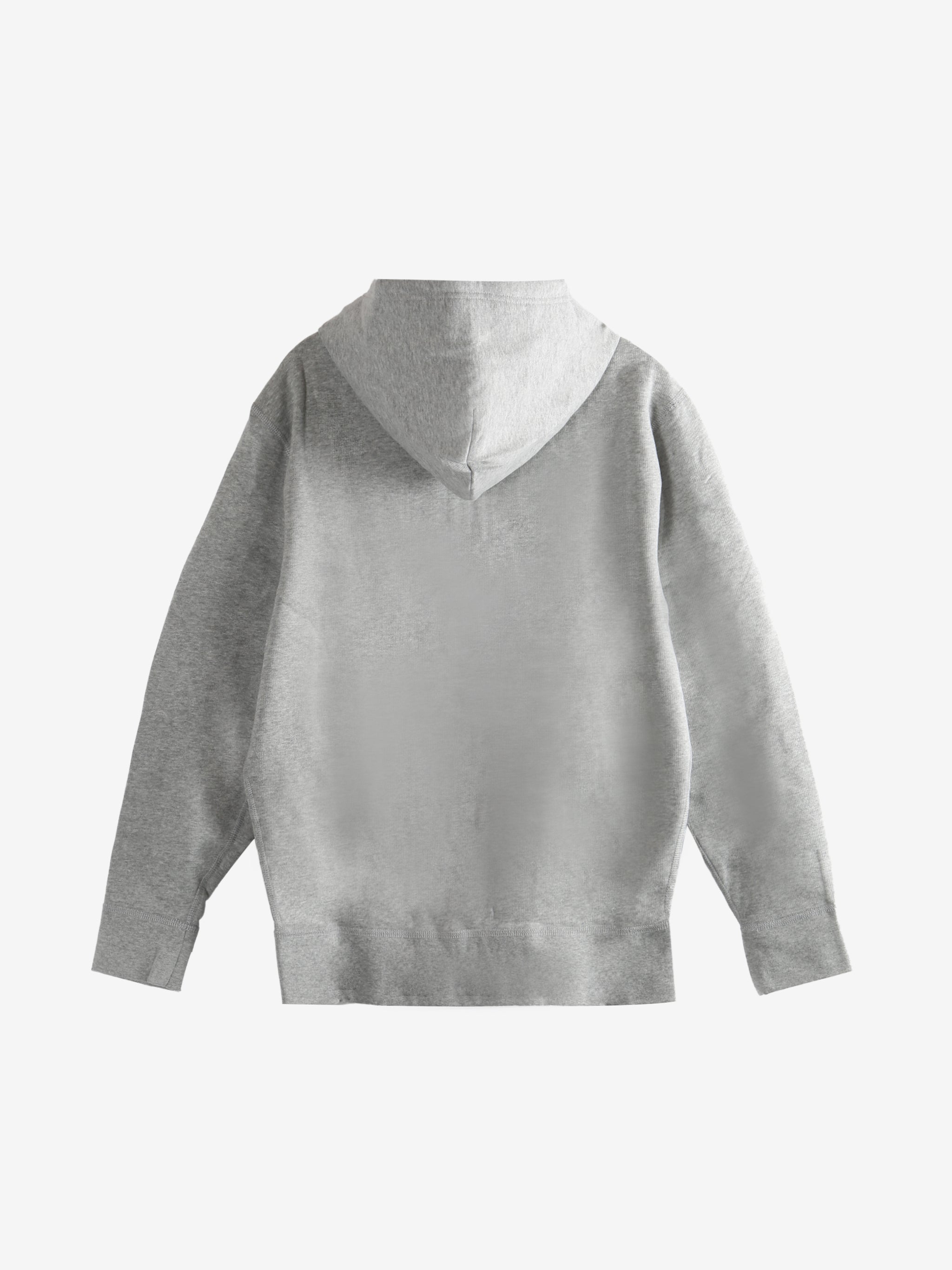 Grey hoodie,back view