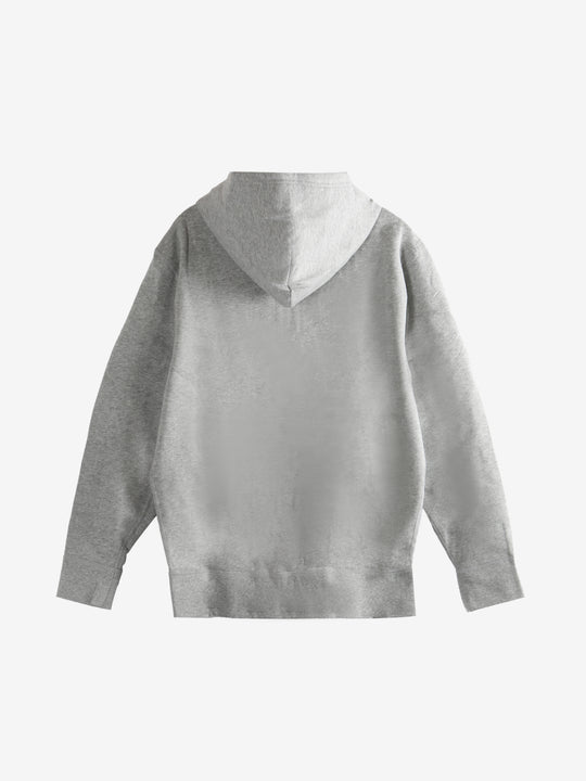 Grey hoodie,back view