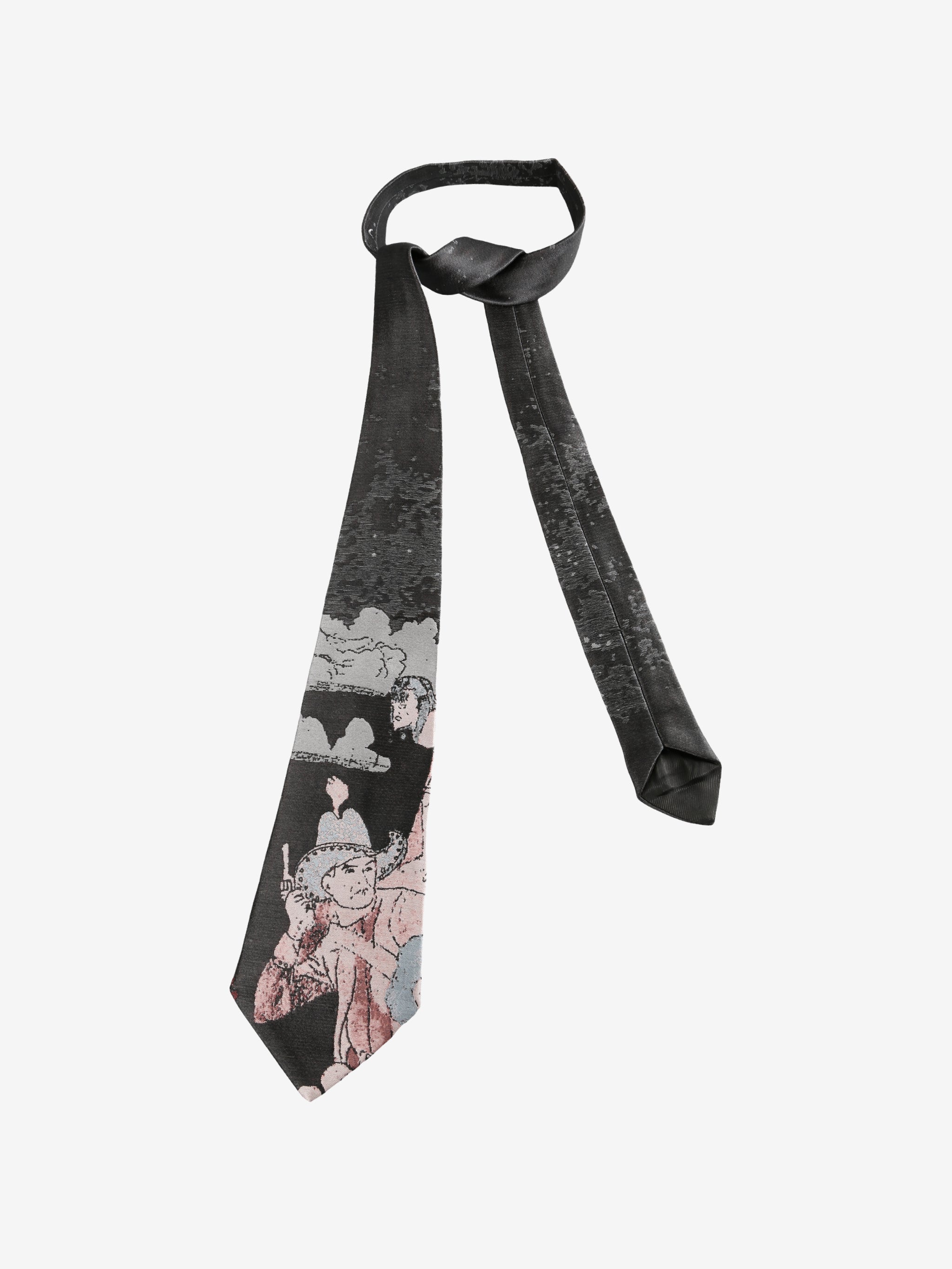 Black tie, front view