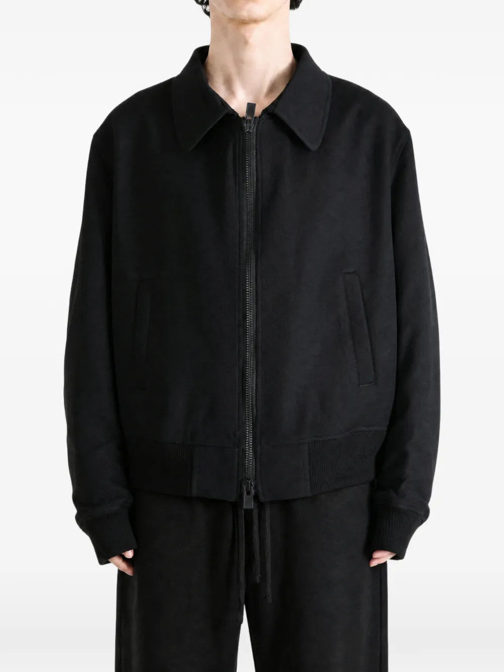Black jacket, full body view