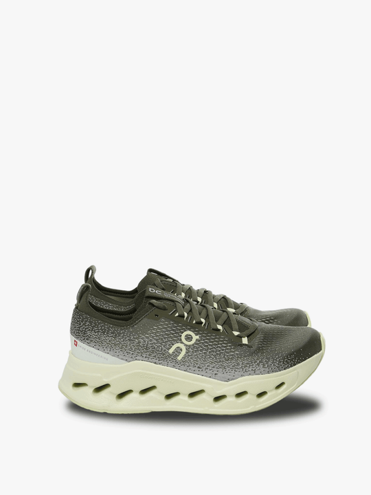 Green sneakers, front view