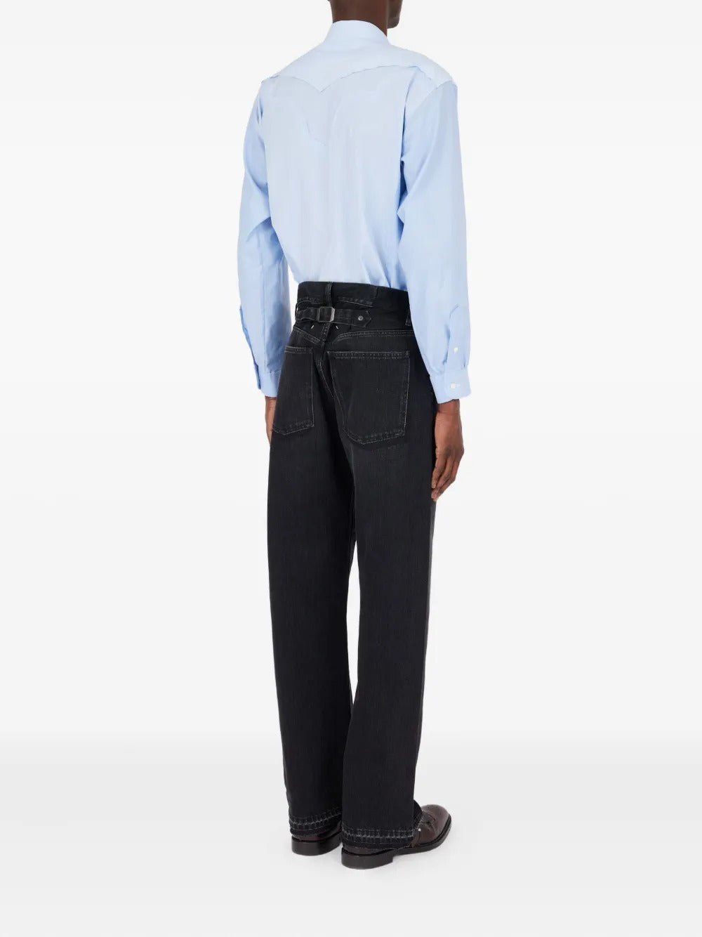 Black pants, full body view