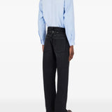 Black pants, full body view