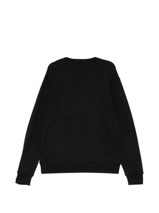 Black hoodie, back view