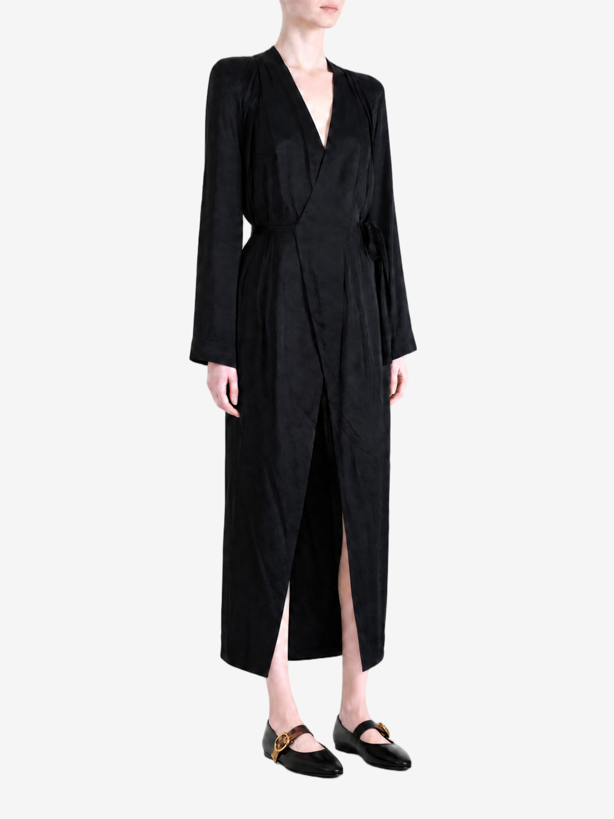 Black jacket, full body view