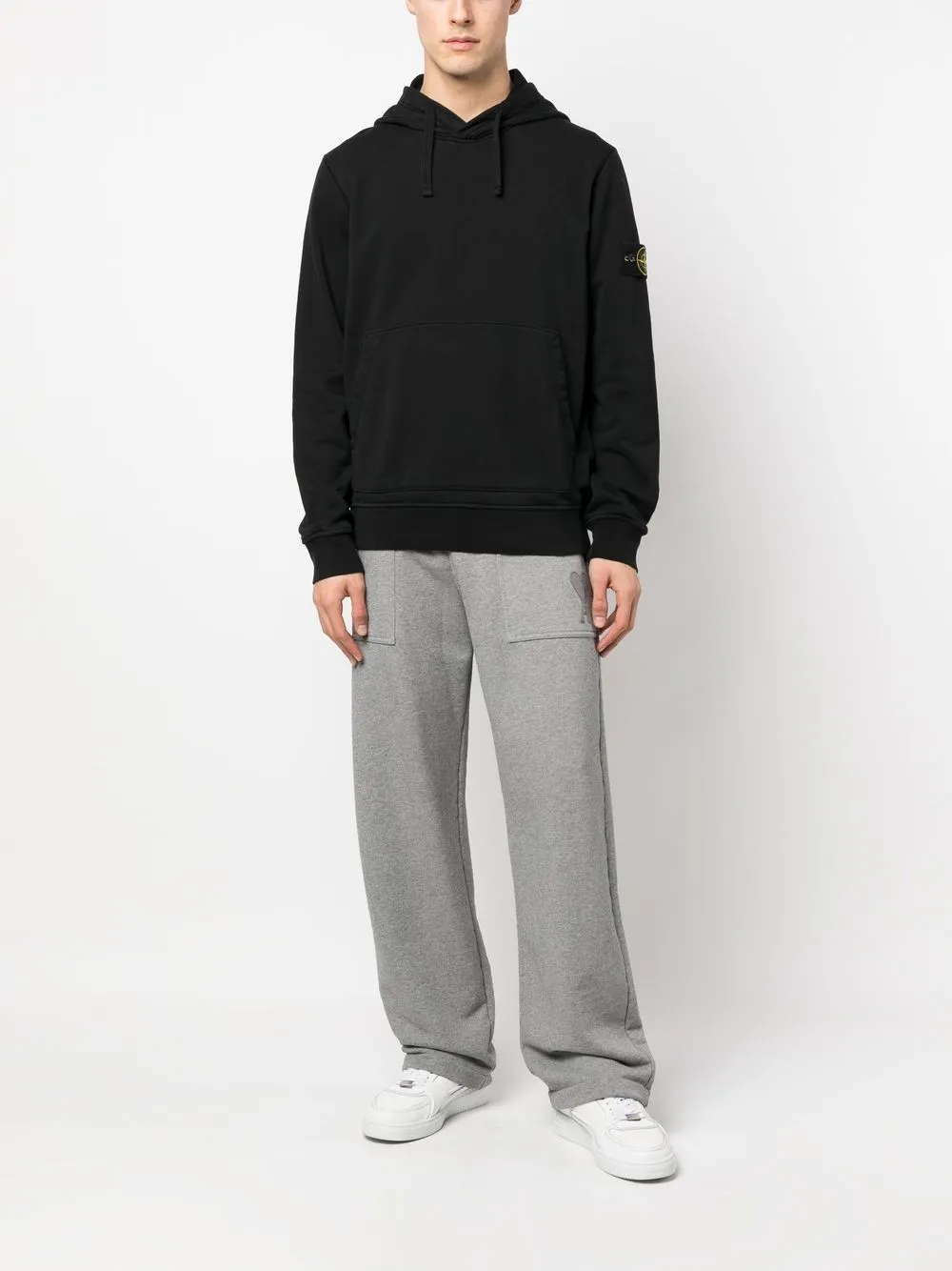 Black sweater, full body view