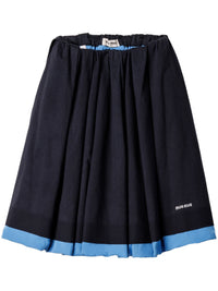 MIU MIU - Women Pleated Poplin Skirt