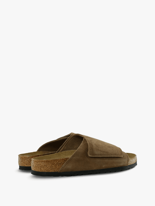 Brown sandals, side view